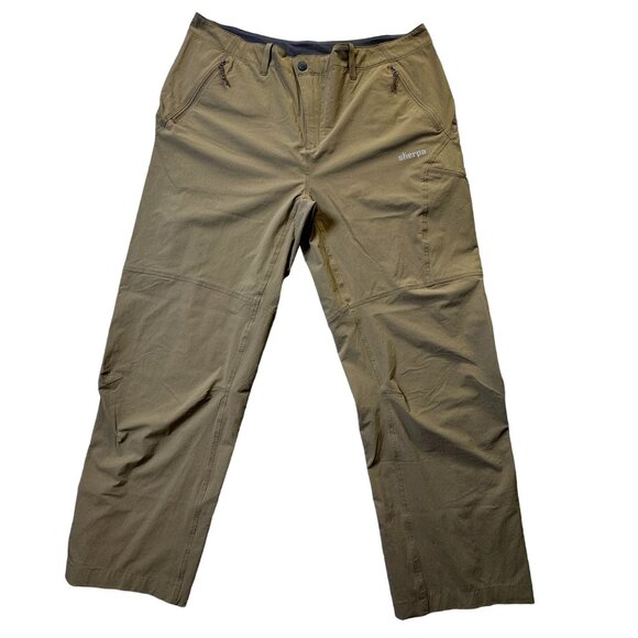 Sherpa Adventure Gear Pants Mens 38 Khaki Beige Straight Leg Outdoor Hiking - Picture 1 of 12